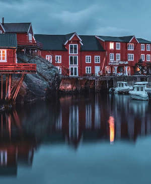 Swap Puzzle “Fishing villages,  Lofoten peninsula, Norway”