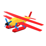 3d puzzle "Single engine biplane hydroplane"